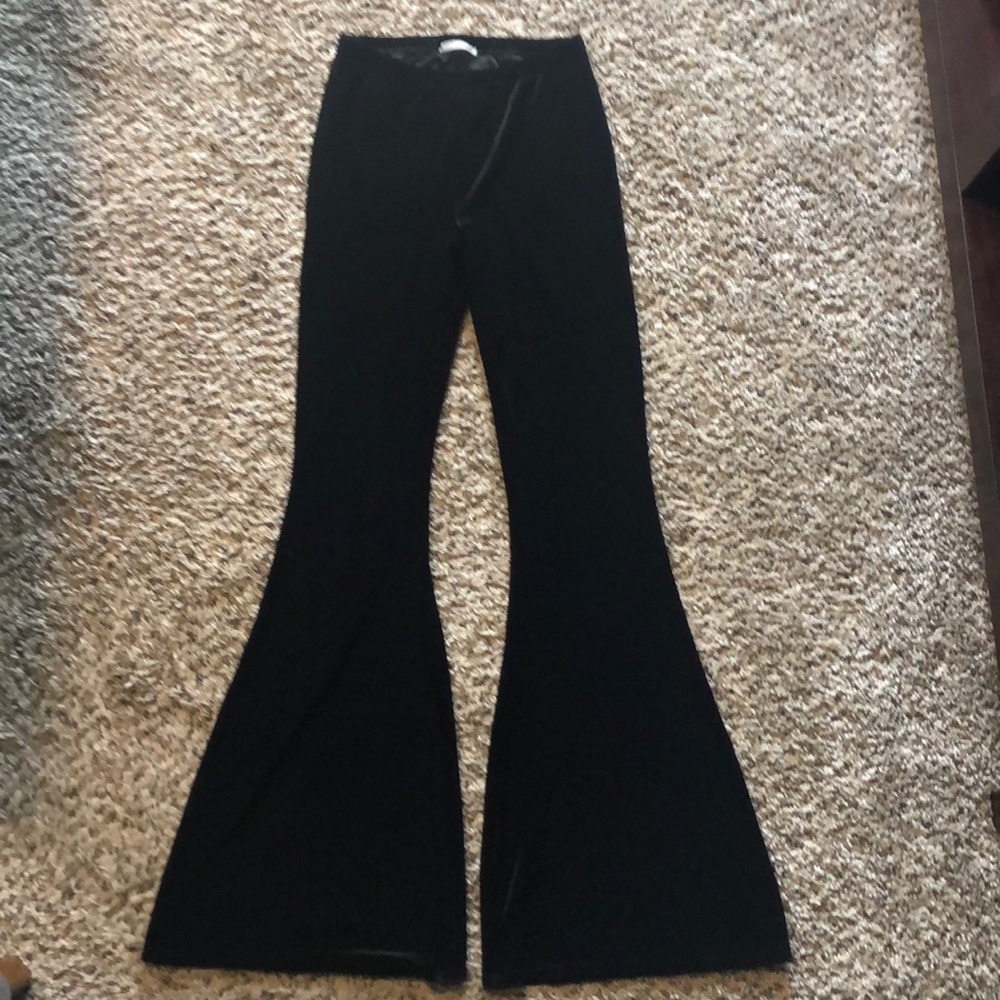 Velvet flare pants